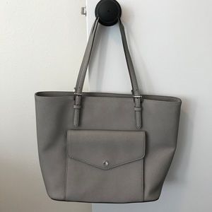 Michael Kors structured grey tote bag